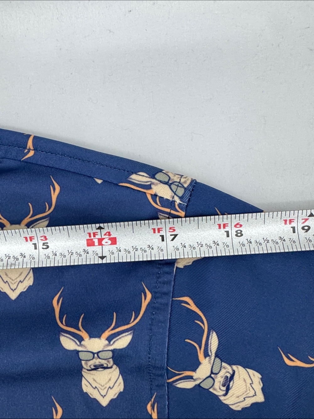 Waggle Golf Mens "Kentucky Buck" Performance Polo in Dusty Blue, sz M - Picture 10 of 11